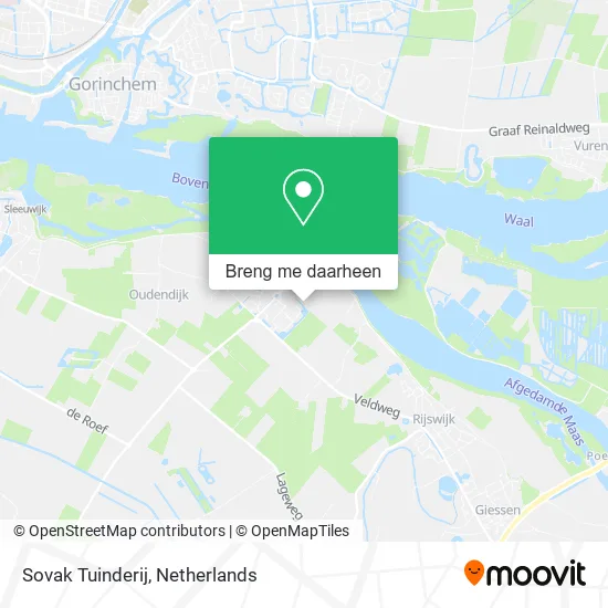 Sovak Tuinderij kaart