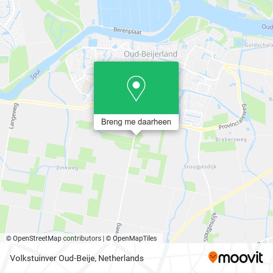 Volkstuinver Oud-Beije kaart