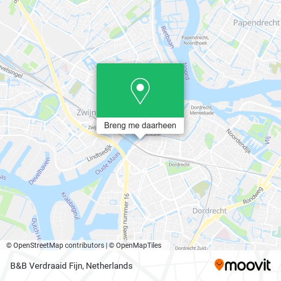 B&B Verdraaid Fijn kaart