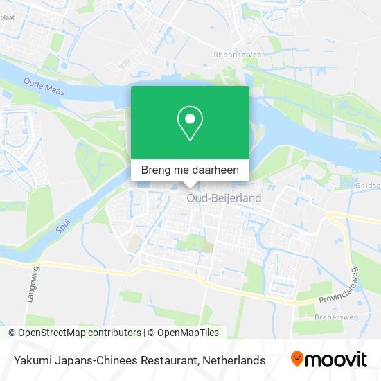 Yakumi Japans-Chinees Restaurant kaart