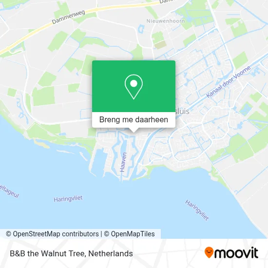 B&B the Walnut Tree kaart