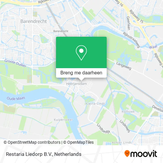 Restaria Liedorp B.V. kaart