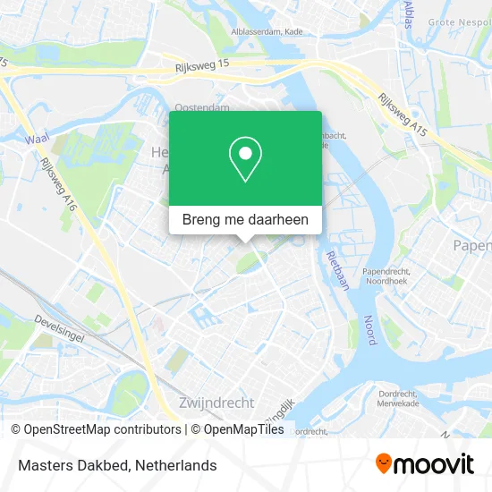 Masters Dakbed kaart