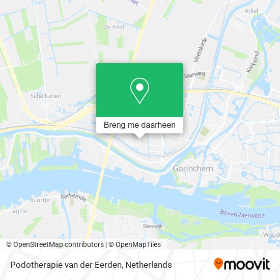 Podotherapie van der Eerden kaart