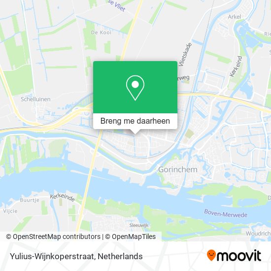 Yulius-Wijnkoperstraat kaart