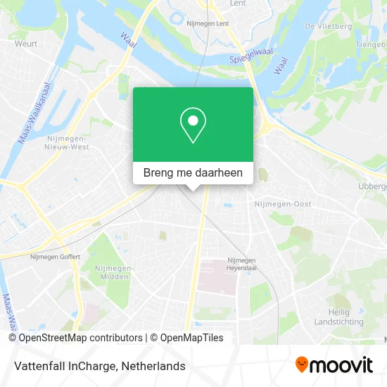 Vattenfall InCharge kaart