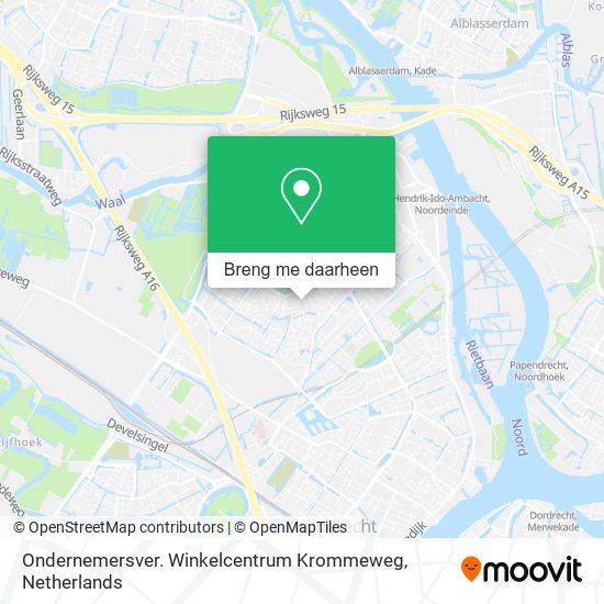 Ondernemersver. Winkelcentrum Krommeweg kaart