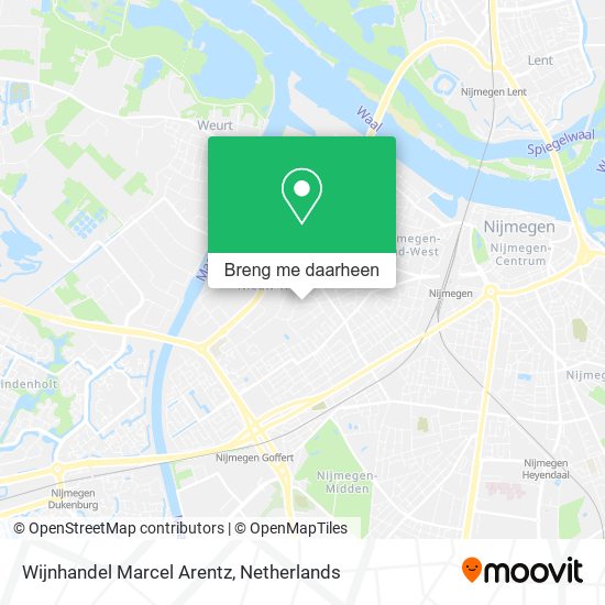 Wijnhandel Marcel Arentz kaart