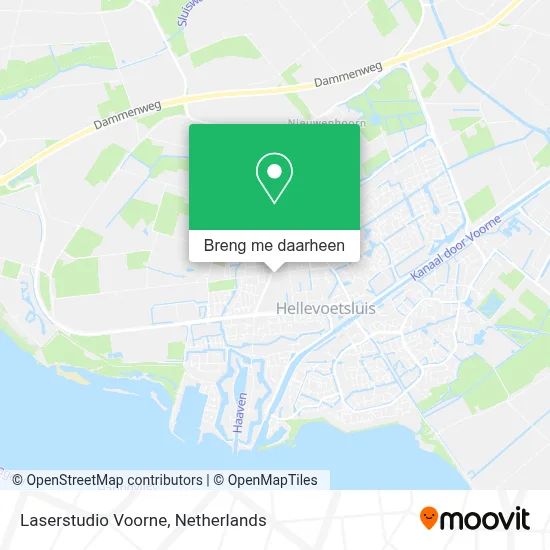 Laserstudio Voorne kaart