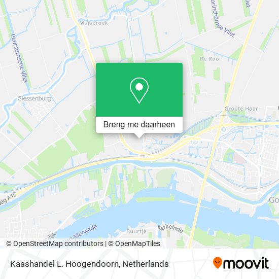 Kaashandel L. Hoogendoorn kaart