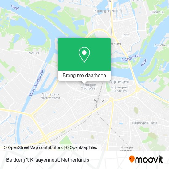 Bakkerij 't Kraayennest kaart