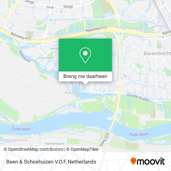 Been & Schoehuizen V.O.F kaart