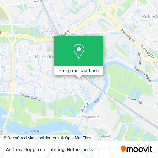 Andrew Hoppema Catering kaart
