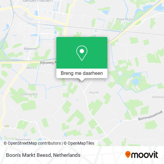 Boon's Markt Beesd kaart