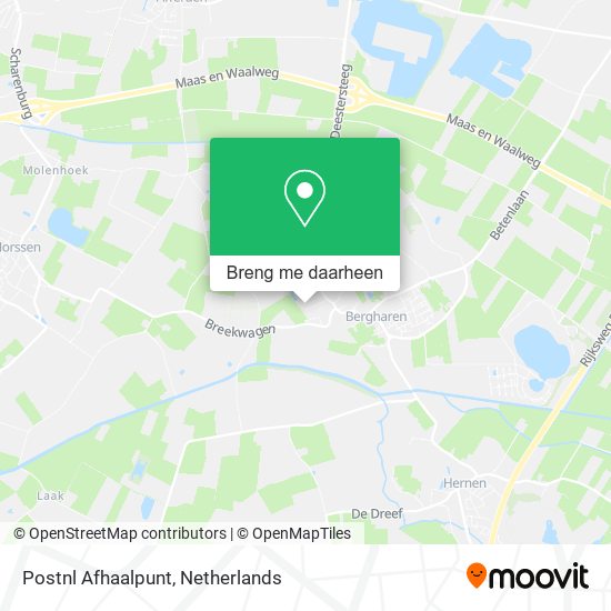 Postnl Afhaalpunt kaart