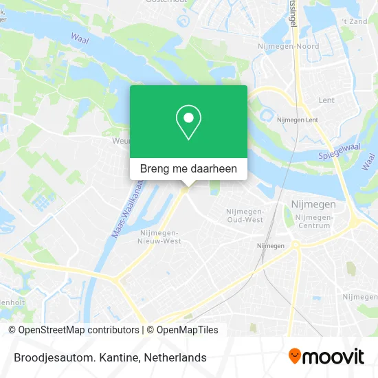 Broodjesautom. Kantine kaart