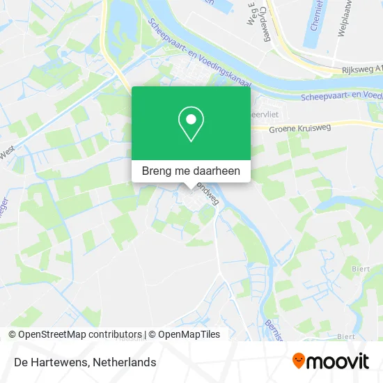 De Hartewens kaart