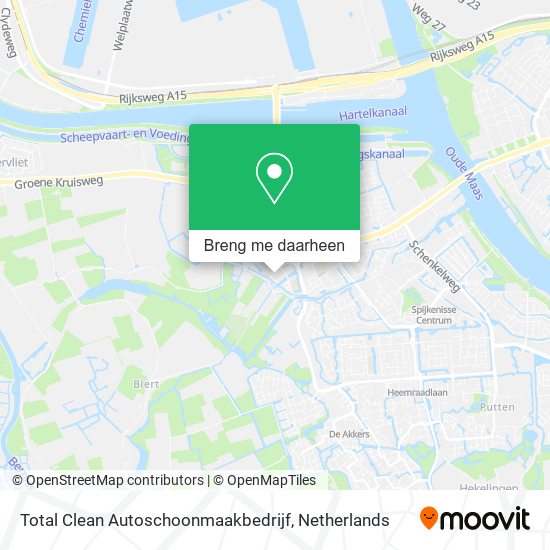 Total Clean Autoschoonmaakbedrijf kaart