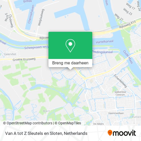 Van A tot Z Sleutels en Sloten kaart