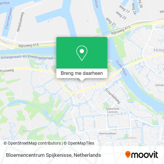 Bloemencentrum Spijkenisse kaart