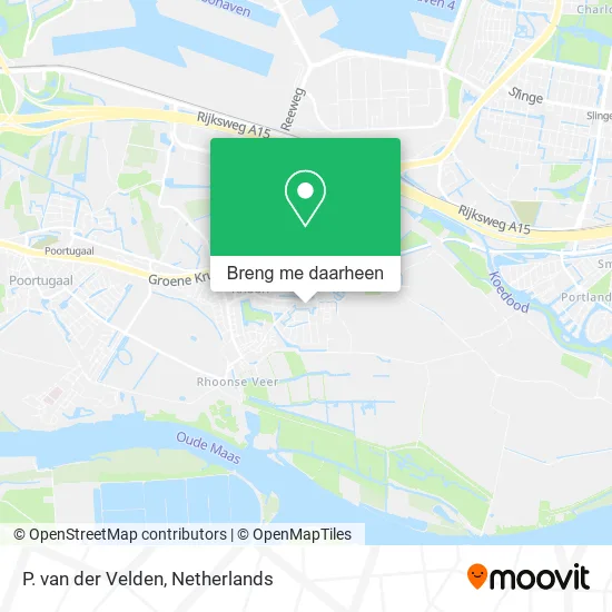 P. van der Velden kaart