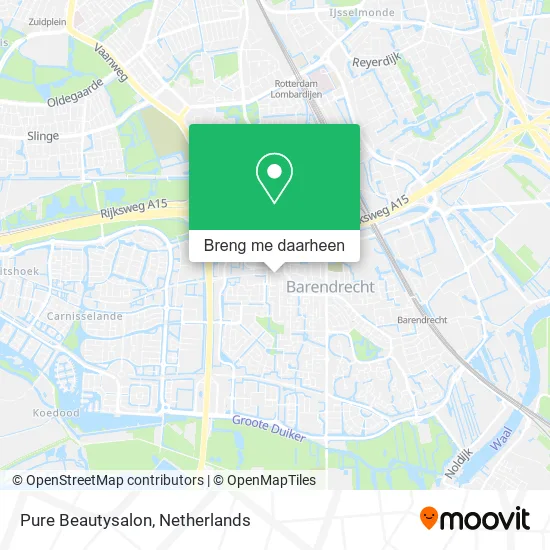 Pure Beautysalon kaart