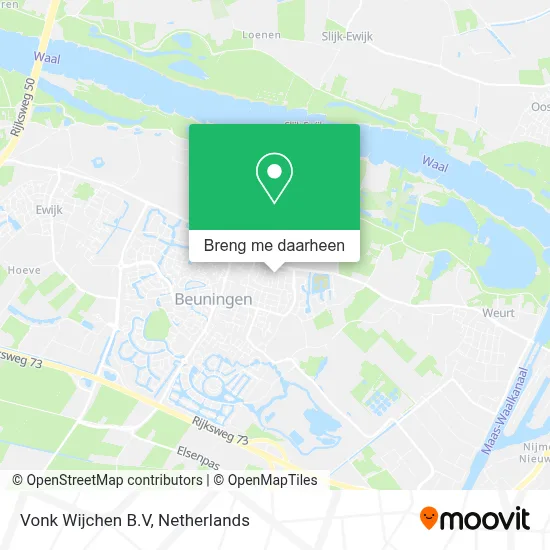 Vonk Wijchen B.V kaart