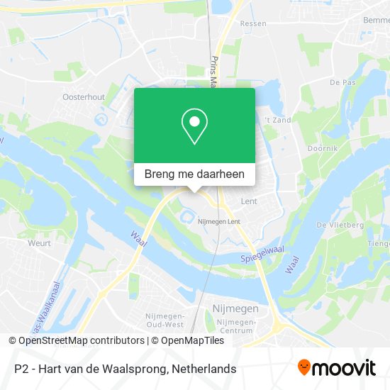 P2 - Hart van de Waalsprong kaart