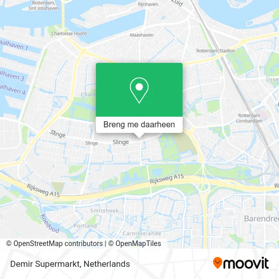 Demir Supermarkt kaart