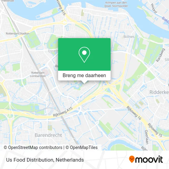 Us Food Distribution kaart