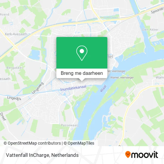 Vattenfall InCharge kaart