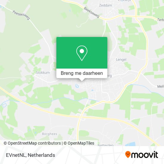 EVnetNL kaart