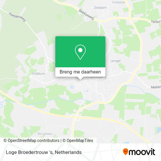 Loge Broedertrouw 's kaart