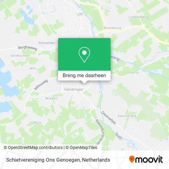 Schietvereniging Ons Genoegen kaart