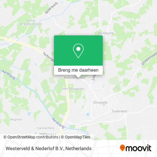Westerveld & Nederlof B.V. kaart