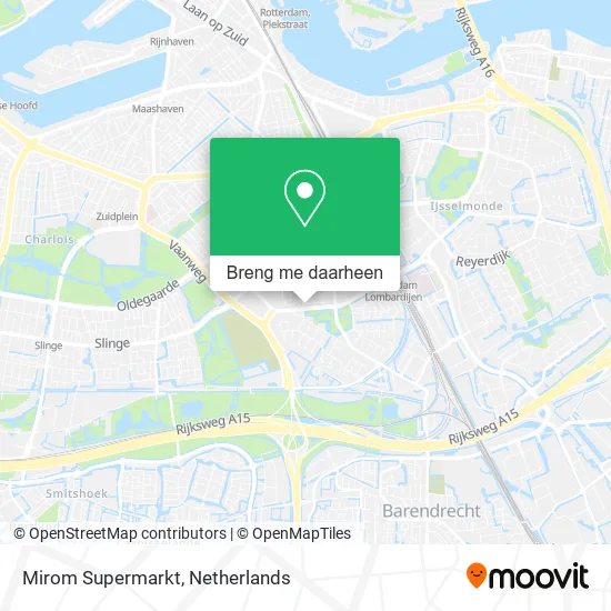 Mirom Supermarkt kaart