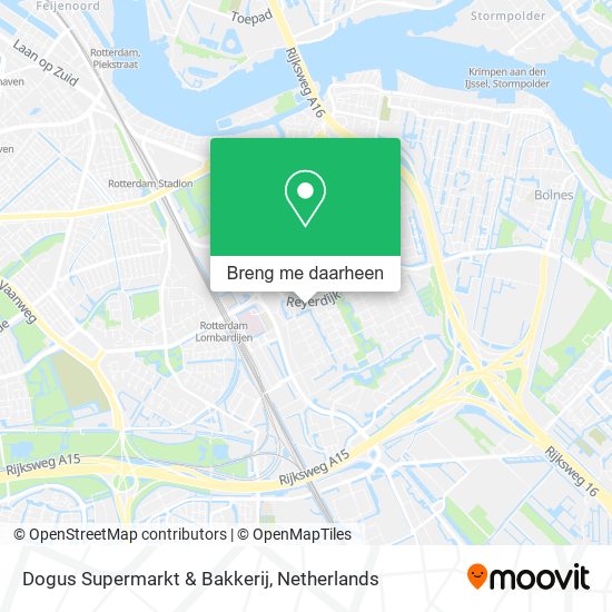 Dogus Supermarkt & Bakkerij kaart