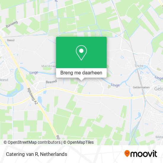 Catering van R kaart