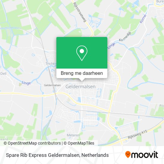Spare Rib Express Geldermalsen kaart