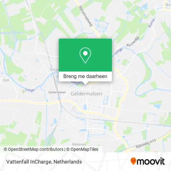 Vattenfall InCharge kaart