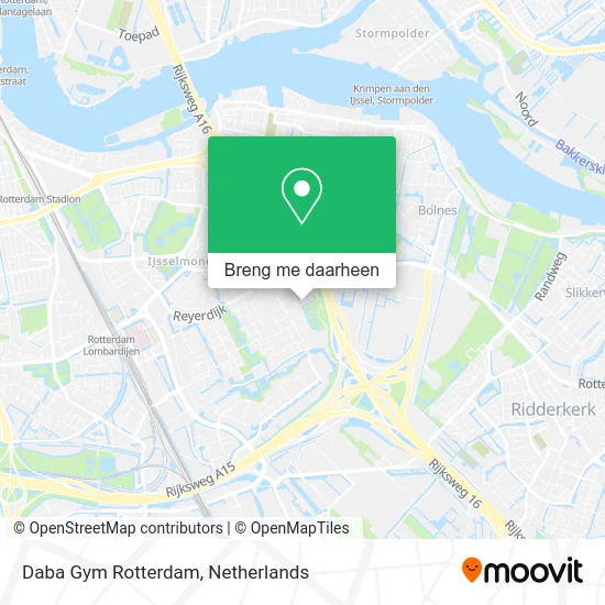 Daba Gym Rotterdam kaart