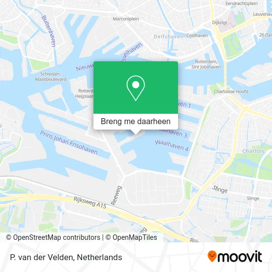 P. van der Velden kaart