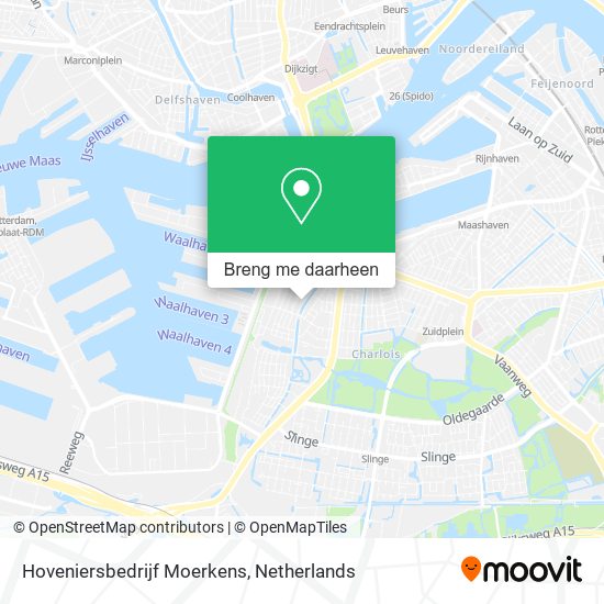 Hoveniersbedrijf Moerkens kaart