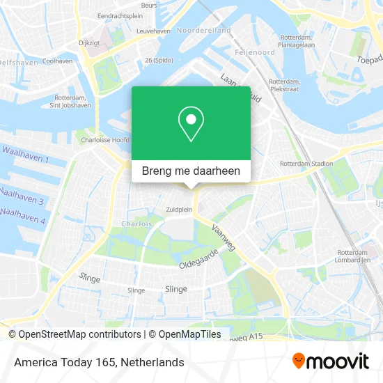 America Today 165 kaart