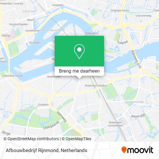 Afbouwbedrijf Rijnmond kaart