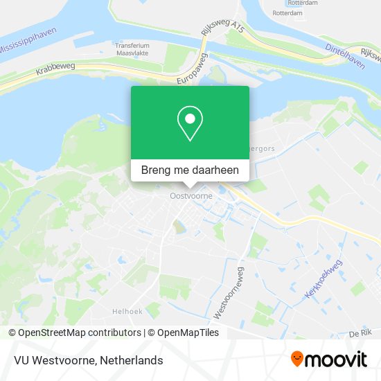 VU Westvoorne kaart