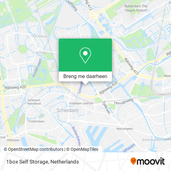 1box Self Storage kaart