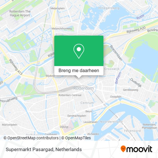 Supermarkt Pasargad kaart