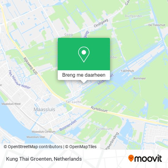 Kung Thai Groenten kaart