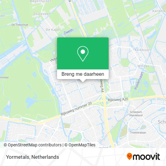 Yormetals kaart